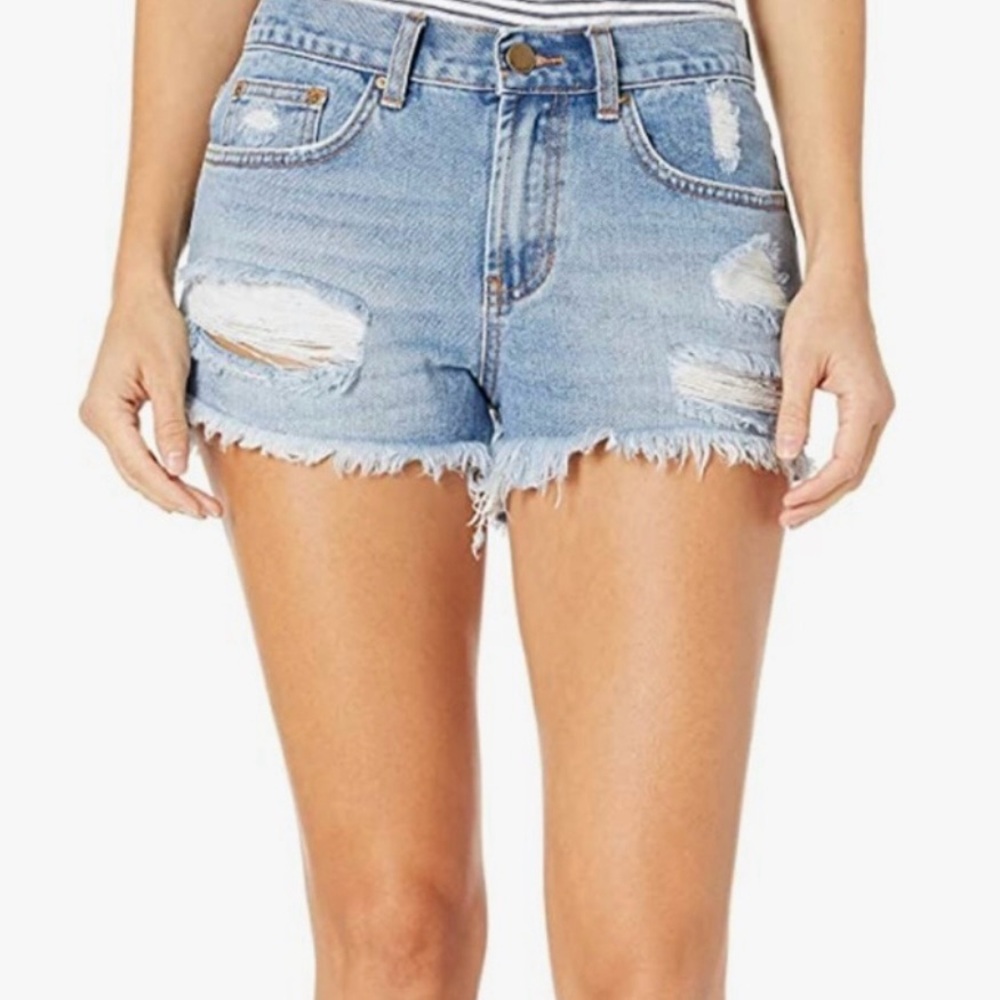 Billabong Drift Away Distressed Jean Shorts 29